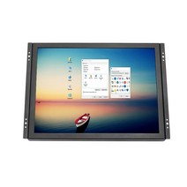 모니터 암 브라켓 ZHIXIANDA 오픈 프레임 산업용 모니터 VGA DVI HDMI 인터페이스 LCD 화면 컴퓨터 15 인, 01 VGA DVI HDMI