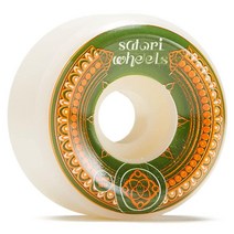 Satori Movement Ornimental Conical 101a 스케이트보드 휠 - 그린 - 53mm