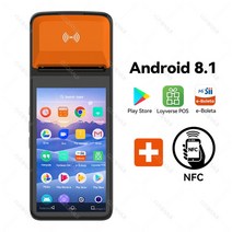 3D프린터 프린터새로운 8.1 안드로이드 핸드 헬드 Pos 터미널 PDA 블루투스 58mm 열전사 프린터 휴대용 카, 02 Standard NFC_01 EU 플러그