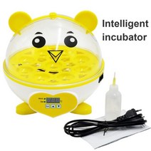 육추기 앵무새 계란 부화기 쿠폰 귀여운 미니 인큐베이터 수동 터닝 치킨 오리 메추라기 조류, US 220V, yellow incubator