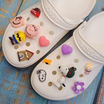 DORAN 스누피 찰리브라운 대형 3D 신발악세사리 파츠 크록스 호환 SET (11pcs)