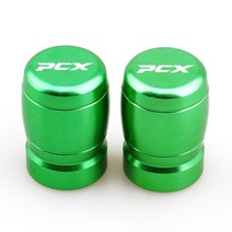 혼다 PCX 125 2010-2020 2021 오토바이 CNC 액세서리 타이어 림 에어 포트 커버 밸브 휠 스템 캡, 06 Green