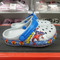 크록스 펀랩 스파이더 맨 라이트 클로그 키즈 206374-007