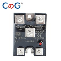 CG NC 및 NO SSR 10A 25A 40A DA 정상 폐쇄 및 정상 개방 단상 DC 제어 AC SSR 10DA 25DA NC 솔리드 스테이트 릴레이|Relays|, 1개, 단일