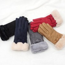 5컬러 스웨이드 장갑(W5112-리본)