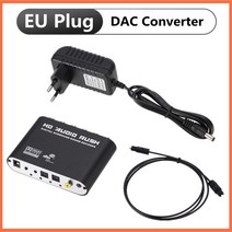 헤드폰앰프 DAC 지털아날로그 5.1 채널 스테레오 오오 컨버터 광 SPDIF 동축 AUX 3.5mm ~ 6 RCA 사운드 코, CHINA, 01 EU Plug