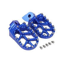 오토바이 발 페그 Footrests Footpegs 발은 Husqvarna CR TC TE TXC 450 510 570 610 SM400R SMR450 SM510R SMR570, 파란_2