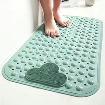 구름 욕실 미끄럼 방지 매트 호텔 가정용 화장실 욕조 목욕 샤워 무취 낙상 방지 흡착판 매트, 화성녹색[Tpe환경보호맛없는]