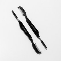 셀프천사 아이브로우 눈썹 스크류 & 속눈썹 마스카라 빗 브러쉬, 블랙