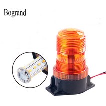 중장비 안전등 경고등 사고방지 Bogrand-경고 비콘 라이트 LED 앰버 신호등 스쿨버스 12-36V 안전 스트로, 01 1pc red, 01 1pc red