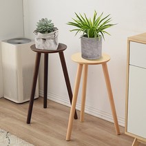 인테리어 원목 화분받침대 거치대 선반 정리대 스탠드 다이 진열대, 2. 우드 원형 스탠드