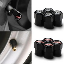자동차 휠 타이어 에어 밸브 캡 스템 커버 Dacia Vw Audi Bmw Hyundai Mazda Nissan Ford Benz Skoda chevrolet 로고 포함, [23] for Black chevrolet