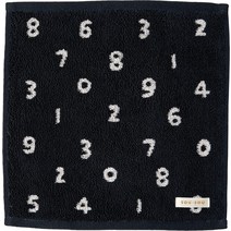 일본산 이마바리 Imabari 핸드타올 정사각 수건 sou-sou 모델 (색상 다양), 25x25cm개, 블랙 넘버
