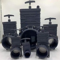 게이트밸브 엑셀 배관자재 부속 UPVC 플라스틱 PVC RV 하수 게이트 밸브 플러그 풀 플레이트 DN40506375100 110 160, DN150(Φ160)