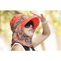 여자 Foldable Snapback 태양 모자 레이디 꽃 비치 목 커버 보호 낚시 파나
