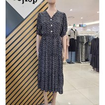 [르샵] 반오픈 자개단추 원피스 (LL4OP465AB (P002314752)