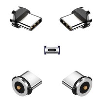 Raosky 마그네틱 충전 팁 시리즈 (타입 C 팁) x4개 타입 케이블 비 데이터 없는 USB-C 4개