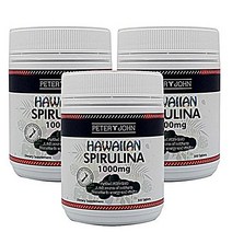 뉴질랜드 피터앤존 하와이안 스피루리나 1000mg 300정 x3 스피루스 해조류 단백질보충제, 3box