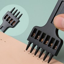 가죽 공예 diy 공구 수작업 구멍 6 공 펀칭기 프레스 기구 라벨 수공구 용품 기계, 5mm 피치 4구멍