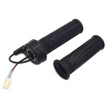 전동킥보드스위치 속도 제어 핸들 바 없이 전기 자전거 트위스트 스로틀 12v-72v 가속기 블랙 가죽 핸들 바 커버, 한개옵션0