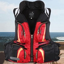 일본 시마노 shimano Gama 바위 낚시 구명 조끼 통기성 성인 다기능, 레드색