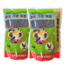 냄새적은 압축 입상 가공 발효계분 2Kg 2개 친환경 사용하기 간편한 펠렛 웃거름 밑거름 텃밭