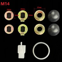 전기 자전거 부품 허브 모터 액슬 M12 M14 잠금 너트/잠금 와셔/스페이서/너트 커버 전자 교체 액세서리, CHINA