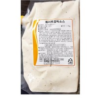 [더착한푸드]바로 화이트갈릭소스 1K 식자재마트 대용량 업소용 화이트갈릭소스 마늘소스 소스 화이트소스 갈릭소스
