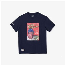 뉴에라반팔티 NQB 12516017 공용 재키 로빈슨 X 뉴에라 브루클린 다저스 티셔츠 _