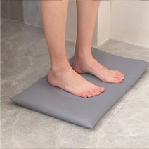 빨아쓰는 규조토발매트 세척 규토 구조토 발닦개 싱크대 욕실러그 주방 부엌 매트, 차콜
