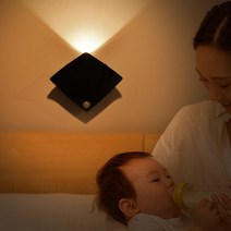 마그넷 LED 센서등(웜색) 가오리 계단 복도 조명 센서등 무드등 마그네틱무드등 자석 l