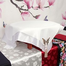 원형상보자기세트 9번 돌상테이블보 전통테이블보, 원형상보자기세트09번(살구)