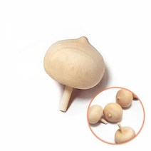도토리팽이-약10개 팽이 나무팽이 도토리모양 팽이놀이 팽이만들기, 단품
