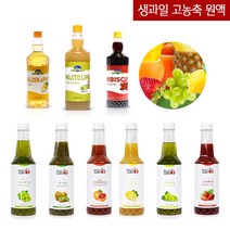 집에서 먹는 생과일 농축 홈카페재료 스무디 음료 베이스, 모히또라임(950ml)