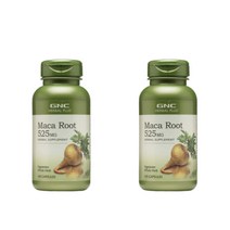 GNC 마카 뿌리 채식주의자 maca root 525mg 100캡슐 2개