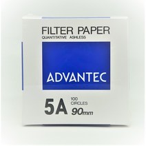 AD 어드밴텍 Advantec Filter Paper NO.5A (55mm-90mm) 7um 필터페이퍼 정량여과지, 70mm