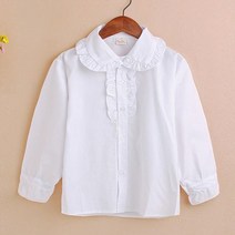 다미주니어 벌룬자보블라우스 합창복 단체셔츠 입학사진 졸업사진 초등블라우스 아동의류 화이트셔츠 180호