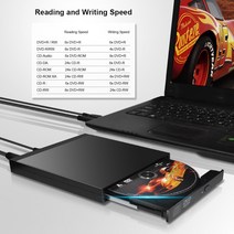 Deepfox USB 3.0 외장형 CD/DVD 광학 드라이브 플레이어 DVD 버너 (USB 포트 포함) PC 노트북 용 카드 리더기