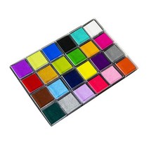 GHSHOP 손가락 잉크 패드 크리 에이 티브 24 색 무지개 빨 다채로운 잉크 스탬프 패드 종이 지문 diy 공예 고무 우표 완구, 다중, 바다 코튼 오일