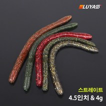 (루야스) 루어낚시 미끼 소프트베이트 배스 네꼬 피네스 다운샷 지글지글베이GgGg-10개입, 1#