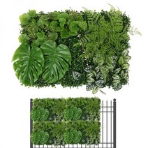 인공 식물 패널 40x60cm 사생활 보호 울타리 스크린 야외 정원 장식 벽 울타리 현실적인 인공 식물 벽, CHINA, 빨간