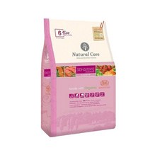 네츄럴코어 에코6 센시티브 연어 중간입자 애견사료, 6kg