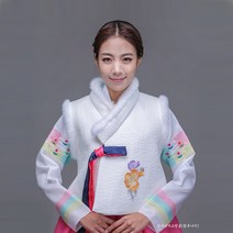 [대여]2029 신랑 신부 여자 혼주 결혼식 어머니 하객 퓨전 밍크털배자 조끼 가족 칠순 팔순잔치 한복대여