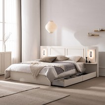 [삼익가구]프림 빅서랍 2단 호텔 수납침대 ( SS / Q ), 아이보리, 04. 퀸(매트제외)