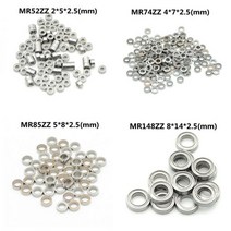 금속 밀봉 미니어처 베어링 사이즈 10 개 mr52-74-85-148 3 6 2 5 4 7 8, mr63zz 3x6x2.5mm