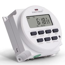 SINOTIMER TM618SH-1 1 초 주간 프로그램 디지털 타이머가 자동으로 꺼 마이크로 시간 릴레이 110V를 켜십시오, 하나, 하얀