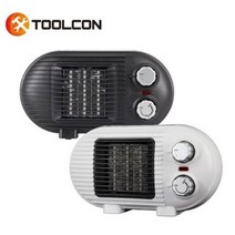 툴콘 TOOLCON 미니팬히터 온풍기 캠핑용 가정용 사무실용 TP-800D 2단 조절 기능, 화이트