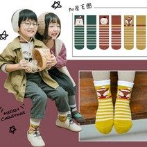 X-MAS 아동양말 3P_산타모(3세-12세)/양말세트