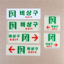 비상구 표지판 피난 유도선 이정표 탈출구 비상대피로, 제품선택, 축광 사각 오른쪽