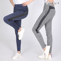 [이지바이] 여성 춘추용 밴딩 팬츠_렛미인 뱃살커버 와이드 밴딩바지 / S~2XL사이즈까지 빅사이즈!_조이지 않아 편안한 군살타파 스판 트레이닝복 바지_등산복 작업복 운동복